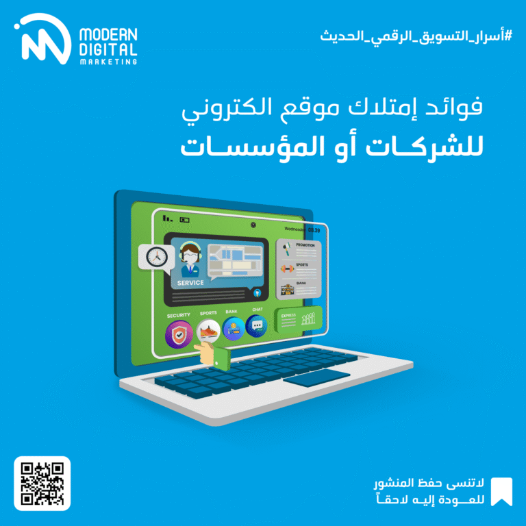 أهمية المواقع الإلكترونية للمؤسسات والشركات